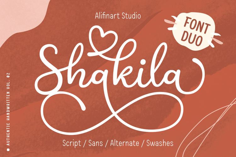 Font đám cưới shakila script