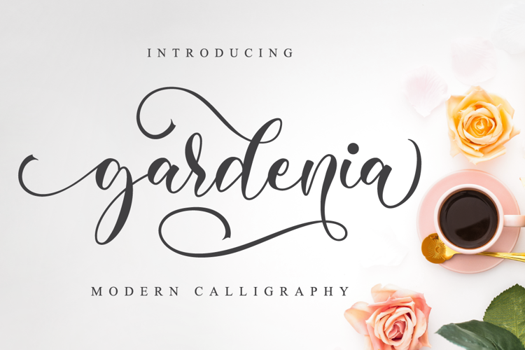 Font đám cưới gardenia