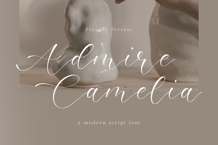 Font đám cưới admire camelia