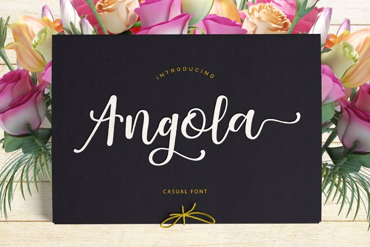 Font đám cưới angola script