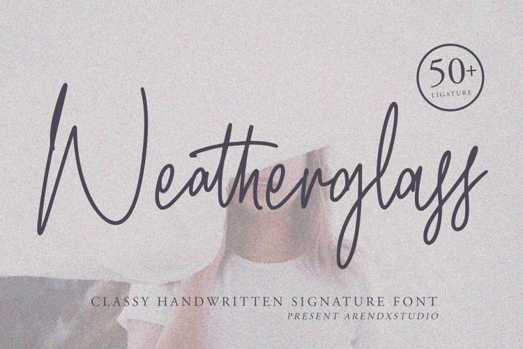 Font đám cưới weatherglass